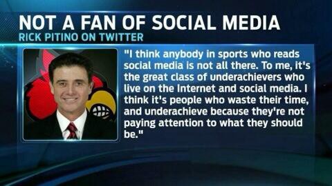 Rick Pitino Makes a Bold Statement About Social Media
