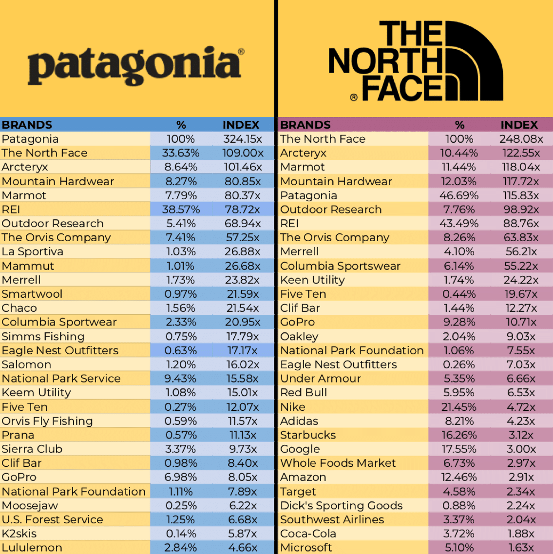The North Face vs. Patagonia Customers 